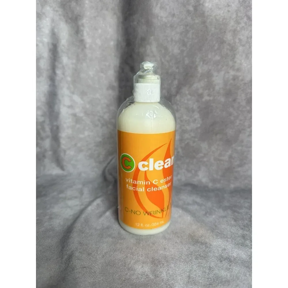 Serious Skin Care Face Cleanser 16 Oz C CLEAN Vitamin Ester‎ Wash No Wrinkle New